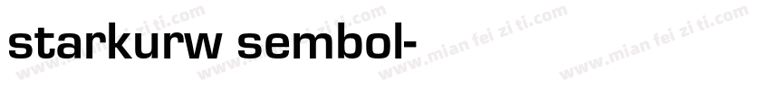 starkurw sembol字体转换